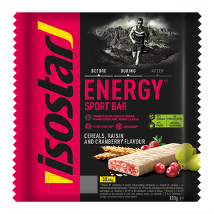 ISOSTAR ENERGY SPORT BARS CEREALS & CRANBERRY