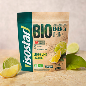 Isostar Bio lemon en lima energy drank